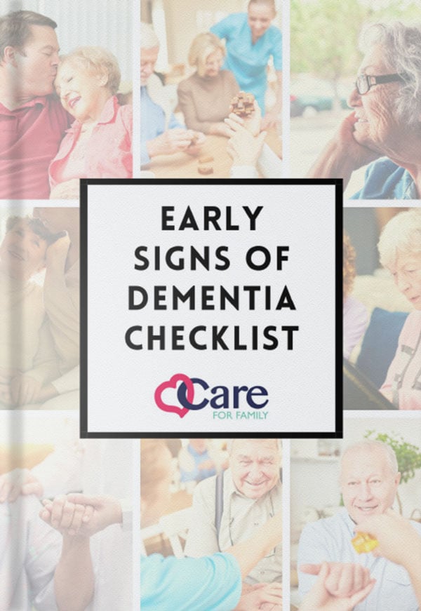 Early signs dementia checklist care for family